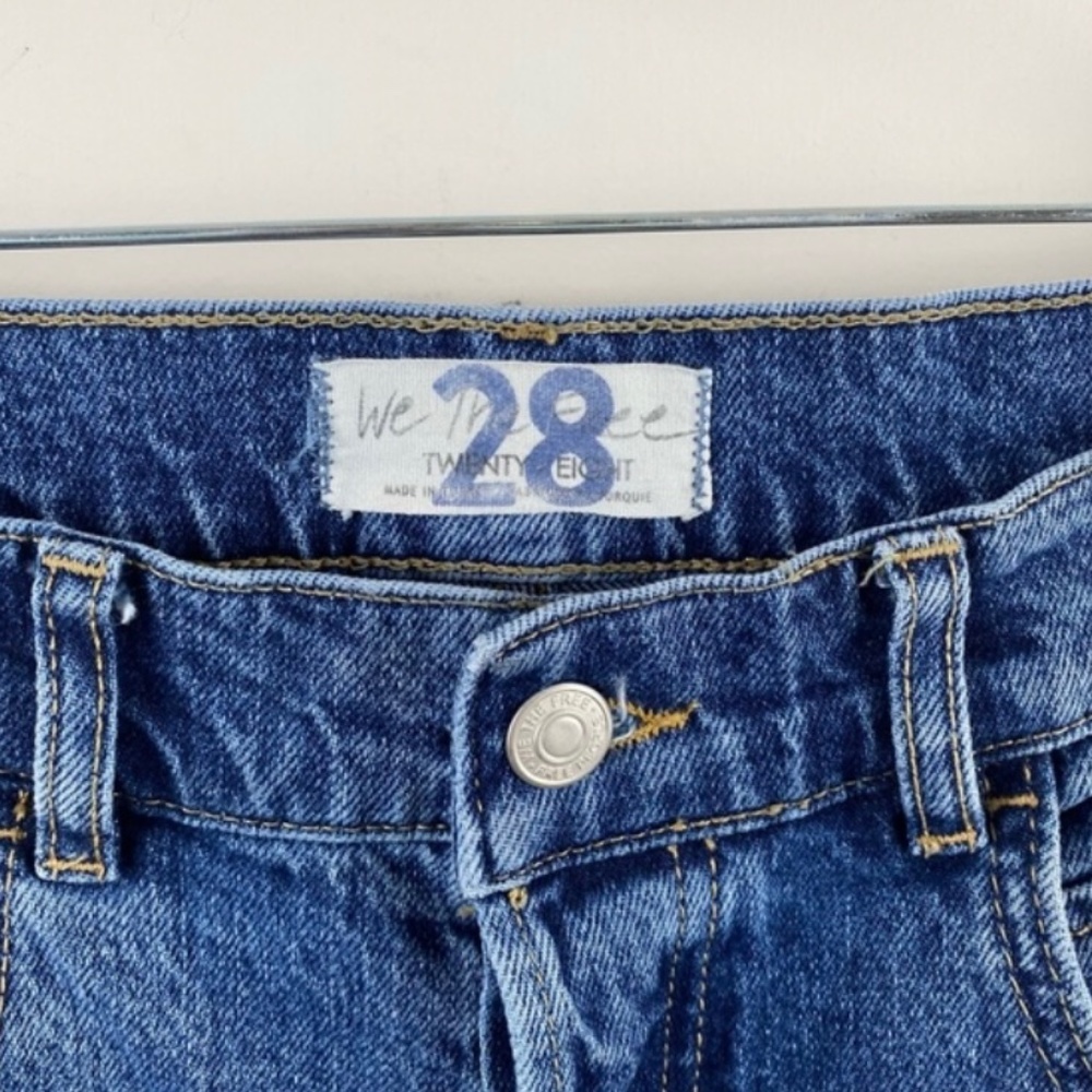 Free People French Gurl Flare Blue Jeans View 5